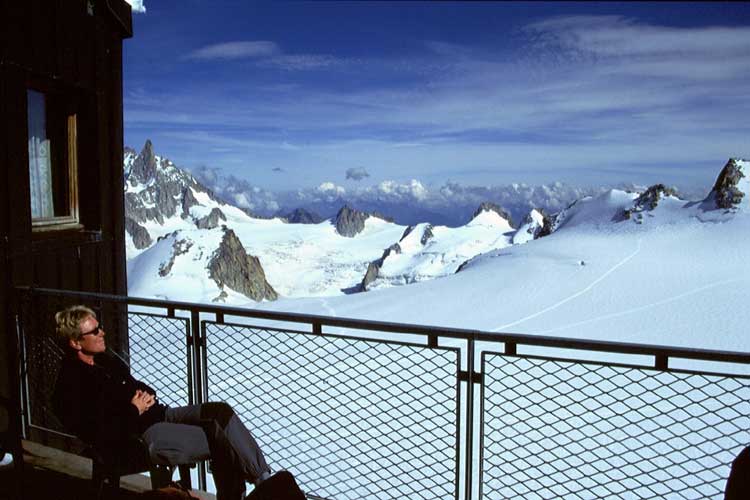 Relaxen an der Cosmiques - Hütte