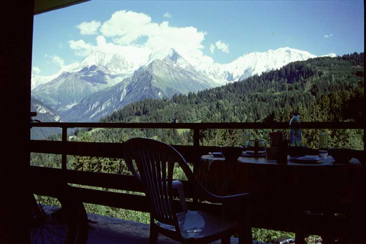 Blick auf das Mont Blanc - Massiv